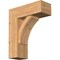 Ekena Millwork Thorton Block Smooth Bracket w/ Offset Brace, Western Red Cedar, 7 1/2"W x 20"D x 24"H BKT0806X20X24THR05SWR - alternate 1